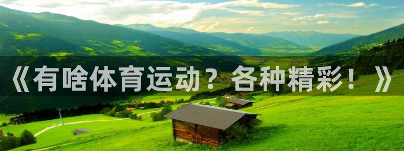 yy易游官方正版app代理:《有啥体育运动?各种精彩!》